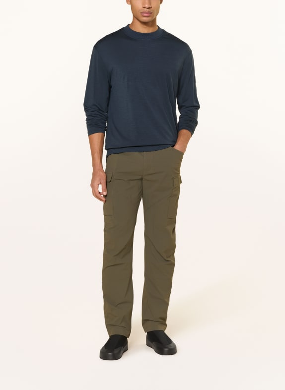 super.natural Longsleeve CASUAL met merinowol DONKERBLAUW