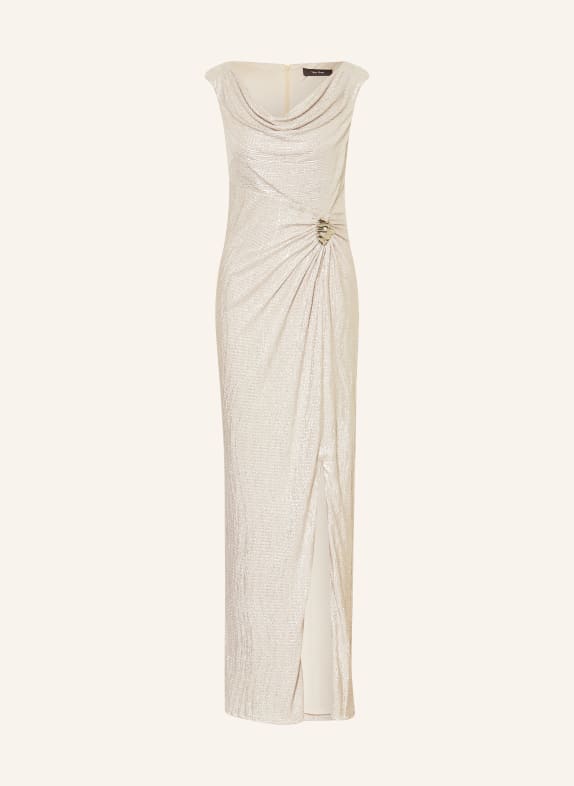 Vera Mont Abendkleid mit Glitzergarn BEIGE