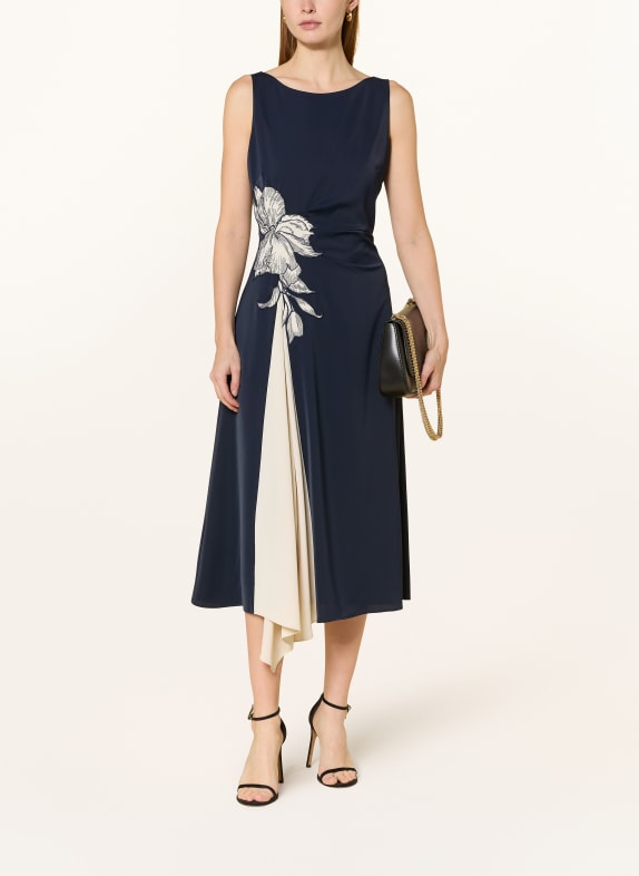 Vera Mont koktejlové šaty TMAVĚ MODRÁ / REŽNÁ