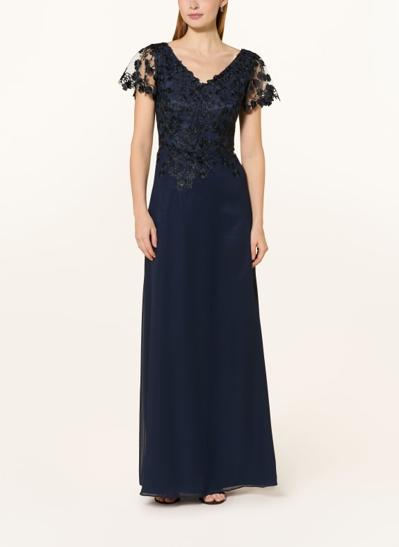 Vera Mont Abendkleid mit Spitze DUNKELBLAU