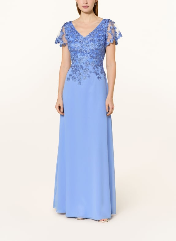 Vera Mont Abendkleid mit Spitze HELLBLAU