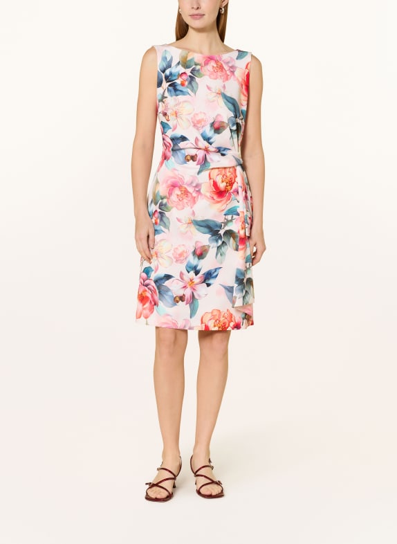 Vera Mont Cocktailkleid CREME / ROT / GRÜN