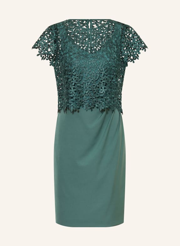 Vera Mont Set: Cocktailkleid mit Blusenshirt aus Spitze DUNKELGRÜN
