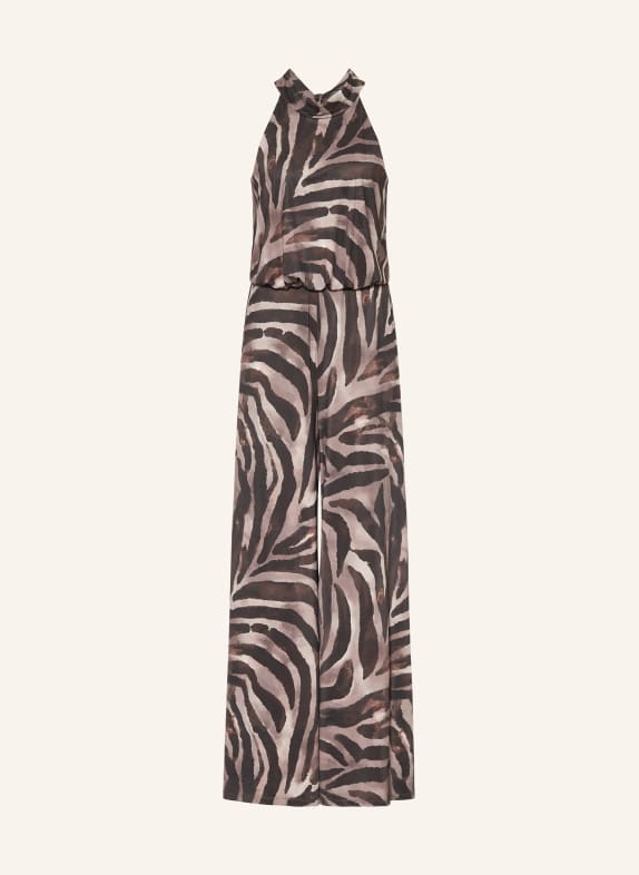 V by Vera Mont jersey jumpsuit DARK BROWN / LIGHT BROWN / BROWN