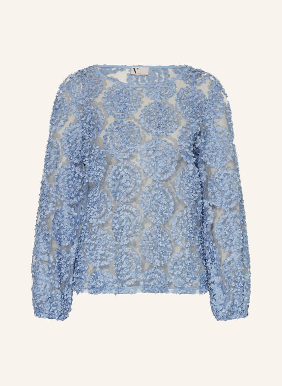 V by Vera Mont Blůza z síťoviny TMAVĚ MODRÁ