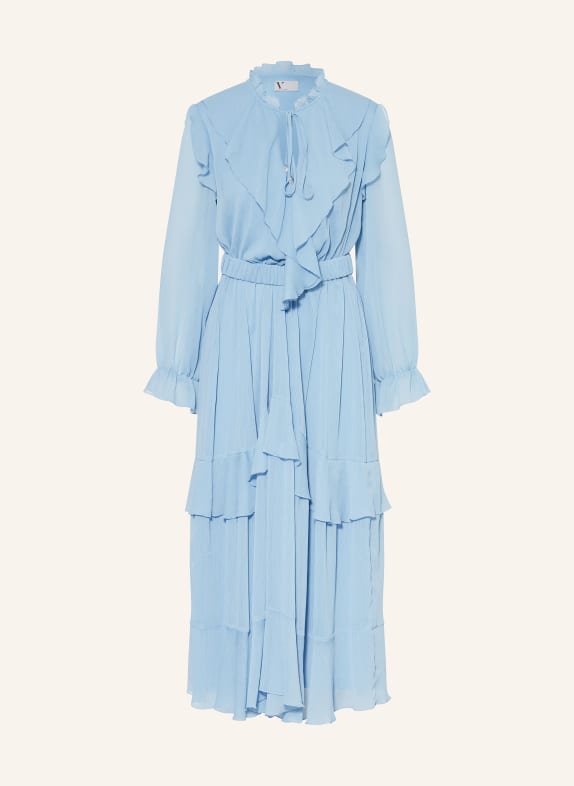 V by Vera Mont Šaty s volány TMAVĚ MODRÁ