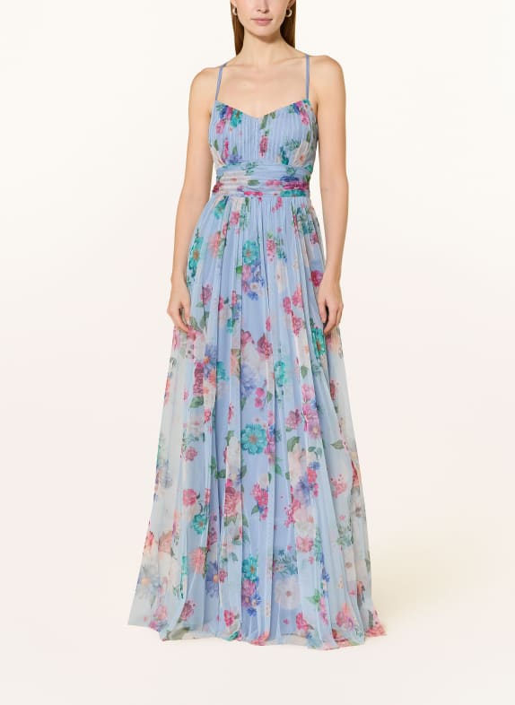 VM Vera Mont Abendkleid HELLBLAU / ROSA / GRÜN