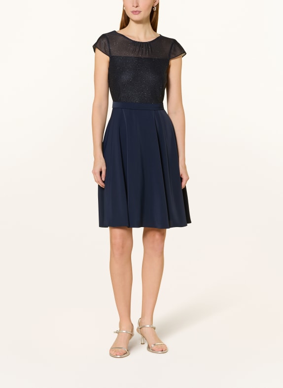 VM Vera Mont Cocktailkleid im Materialmix DUNKELBLAU