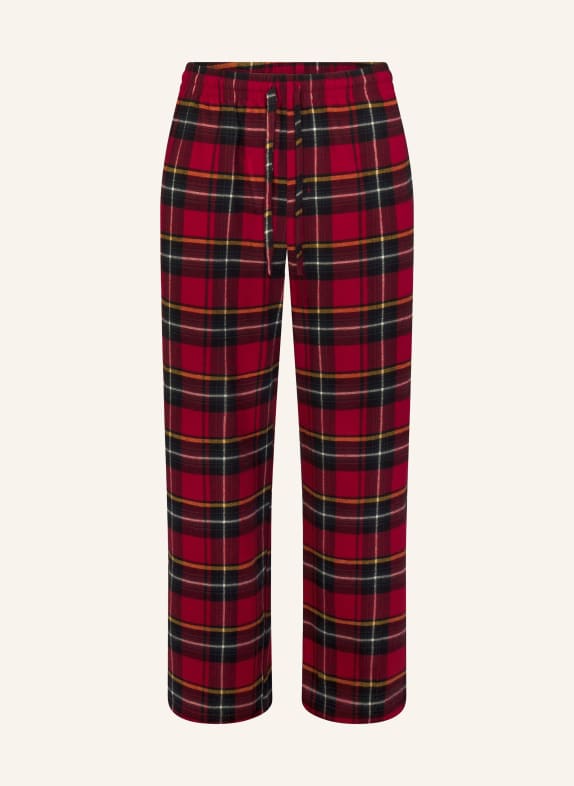 SKIMS FLANNEL SLIP pajama pants BRICK HOLIDAY PLAID