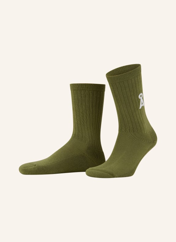 ARMEDANGELS Ponožky SAAMUS BOLD OLIVOVÁ
