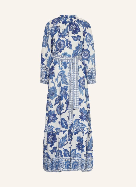 dea kudibal Leinenkleid IDANIADEA mit Rüschen WEISS / BLAU