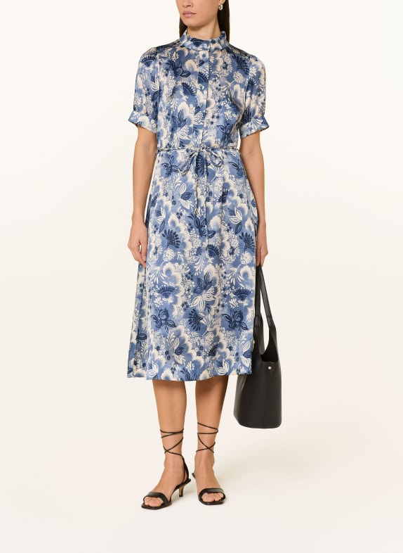 dea kudibal Hedvábné šaty TORADEA MODRÁ / REŽNÁ