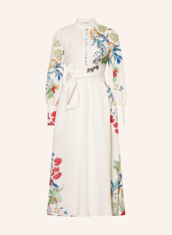 dea kudibal Lněné šaty ALONDRADEA BÍLÁ / ČERVENÁ / ZELENÁ