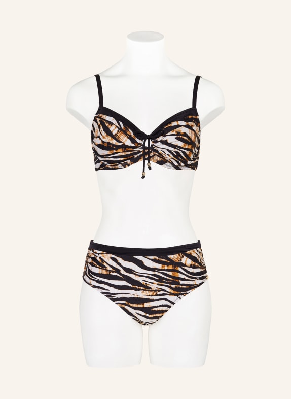 Charmline Beugelbikini WILD CONTRAST ZWART / BRUIN / WIT