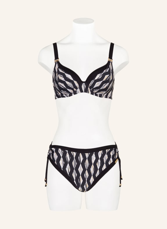 Charmline Beugelbikini GILDED GRAPHIC ZWART / GOUD / WIT