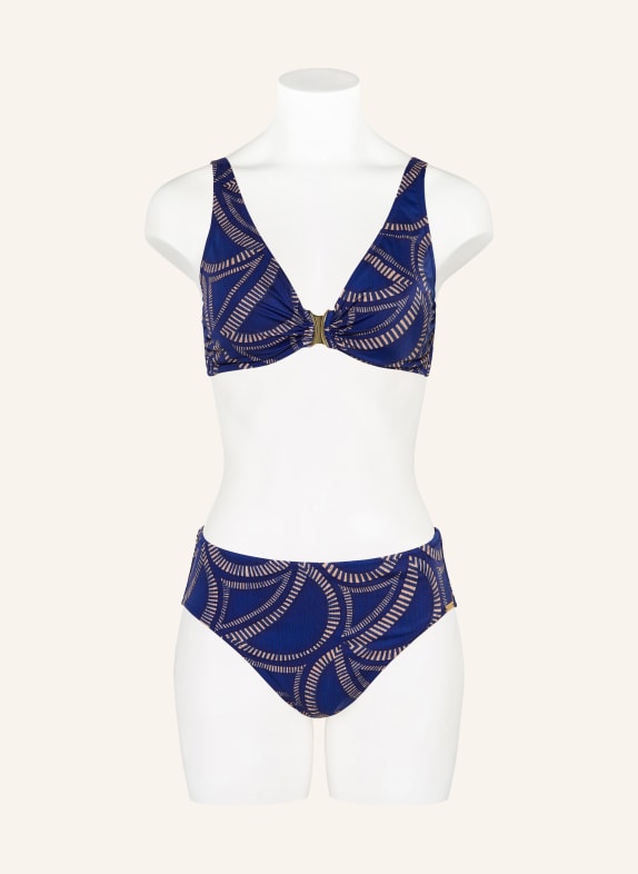 Charmline Bralette-bikini TRIBAL FLOW BLAUW / BEIGE