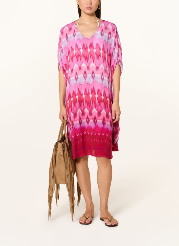 Charmline IKAT ENERGY beach dress PINK / LIGHT PURPLE