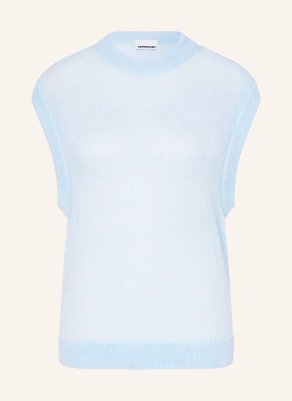 ARMEDANGELS Sleeveless sweater with mohair LIGHT BLUE
