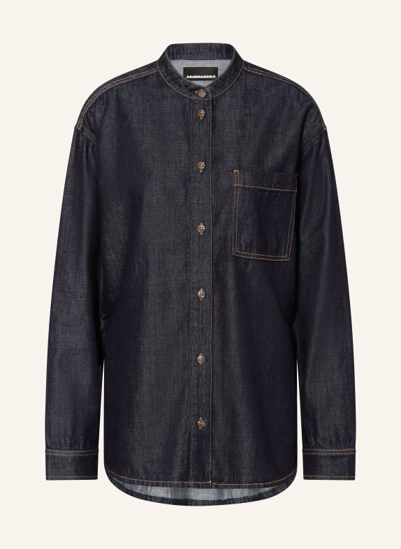 ARMEDANGELS džínová košile TMAVĚ MODRÁ