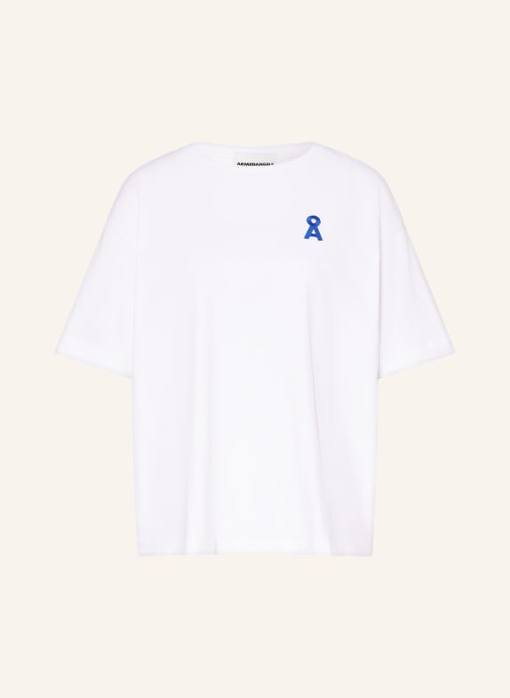 ARMEDANGELS Tričko GIANNAA CHAANGE BÍLÁ / MODRÁ
