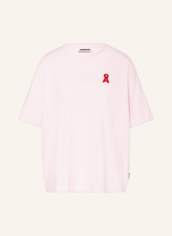 ARMEDANGELS Tričko GIANNAA CHAANGE RŮŽOVÁ / ČERVENÁ
