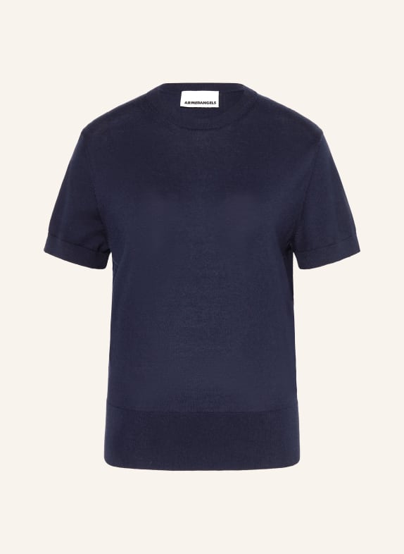 ARMEDANGELS gebreid shirt DONKERBLAUW