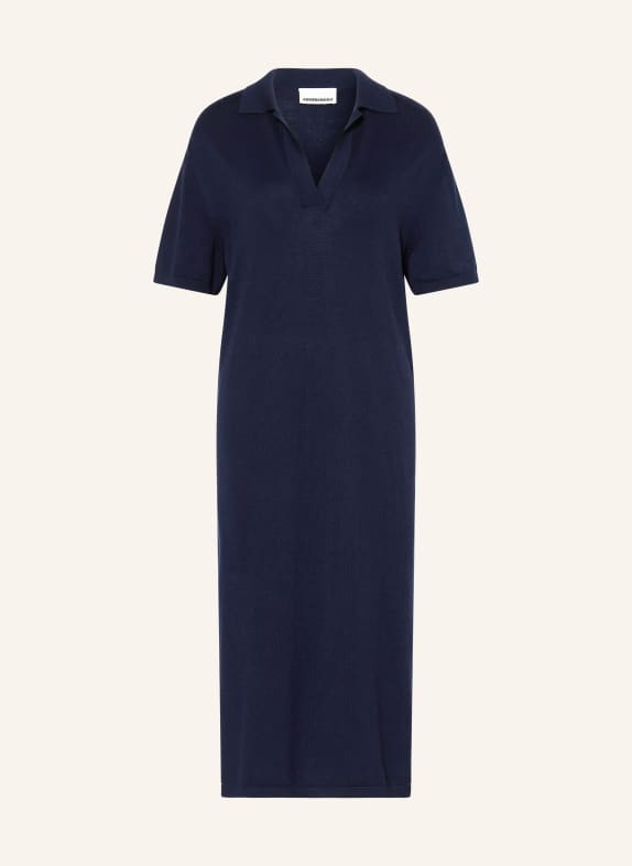 ARMEDANGELS pletené šaty TMAVĚ MODRÁ