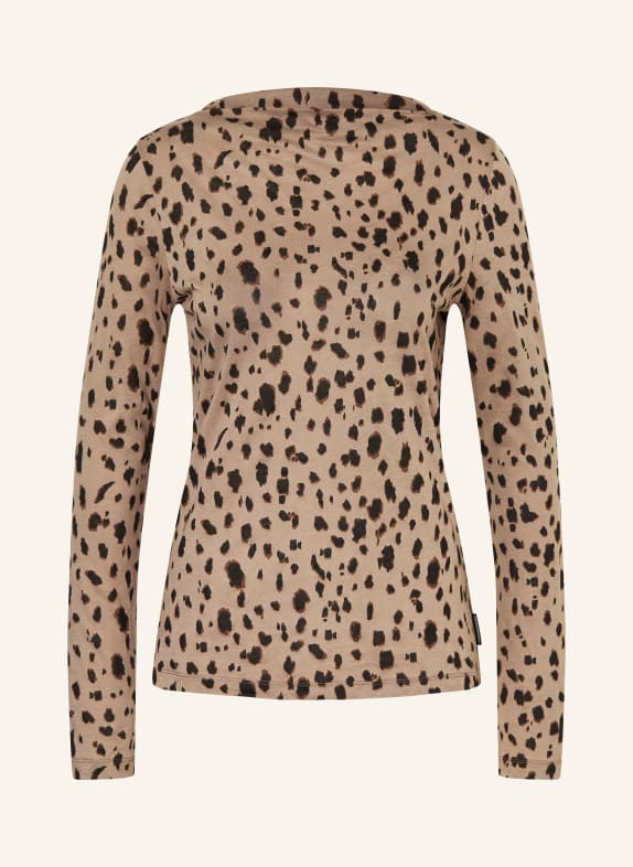 ARMEDANGELS Longsleeve TAUPE / DUNKELBRAUN / SCHWARZ