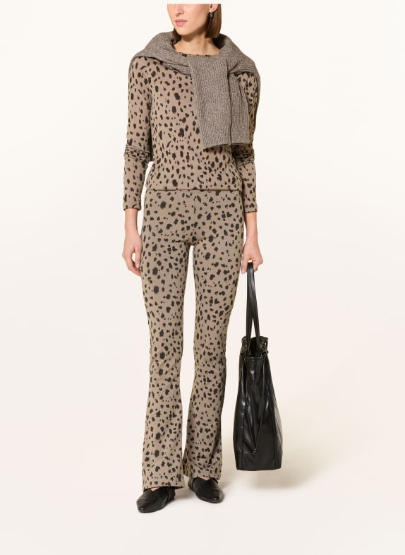 ARMEDANGELS Longsleeve TAUPE / MARRON FONCÉ / ZWART