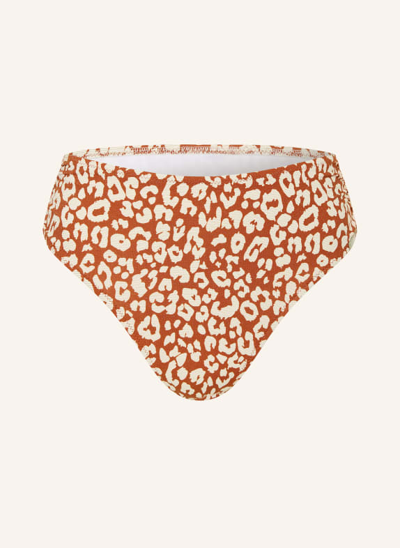 Lidea Basic bikinibroekje GILDED WILD met glittergaren COGNAC / CRÈME