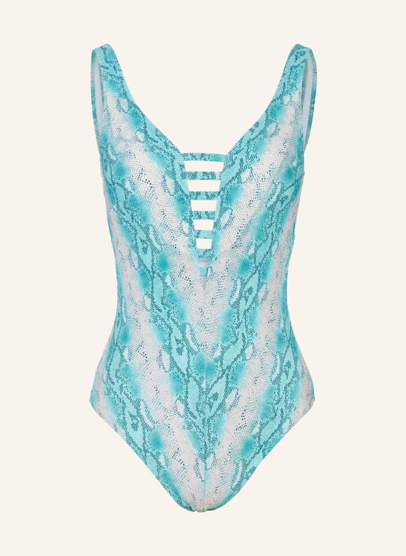 Lidea Badeanzug ARCTIC SERPENT TÜRKIS / WEISS / SCHWARZ