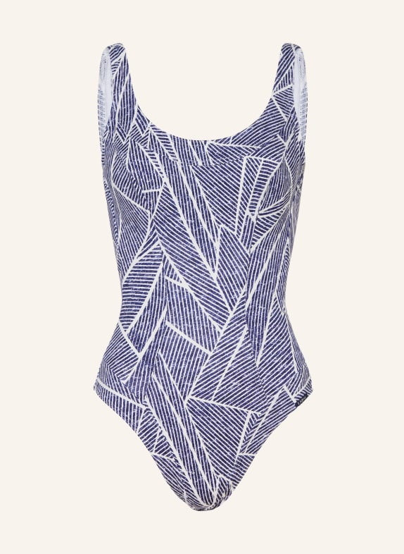 Lidea INDIGO GRID swimsuit DARK BLUE / WHITE