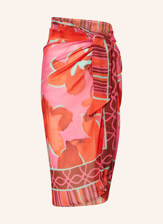 Lidea Pareo FUSED FLORALS RŮŽOVÁ / ČERVENÁ / MÁTOVÁ