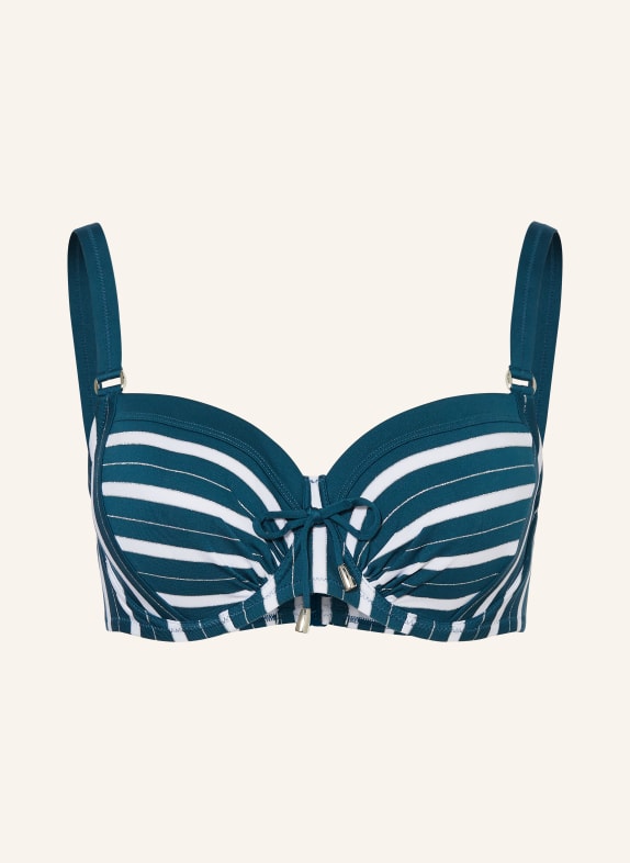 Lidea Beugel-bikinitop STRIVE STRIPE PETROL / ZILVER / WIT