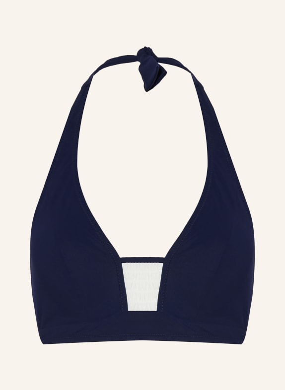 Lidea Neckholder-Bikini-Top NAUTIC EDGE DUNKELBLAU / WEISS