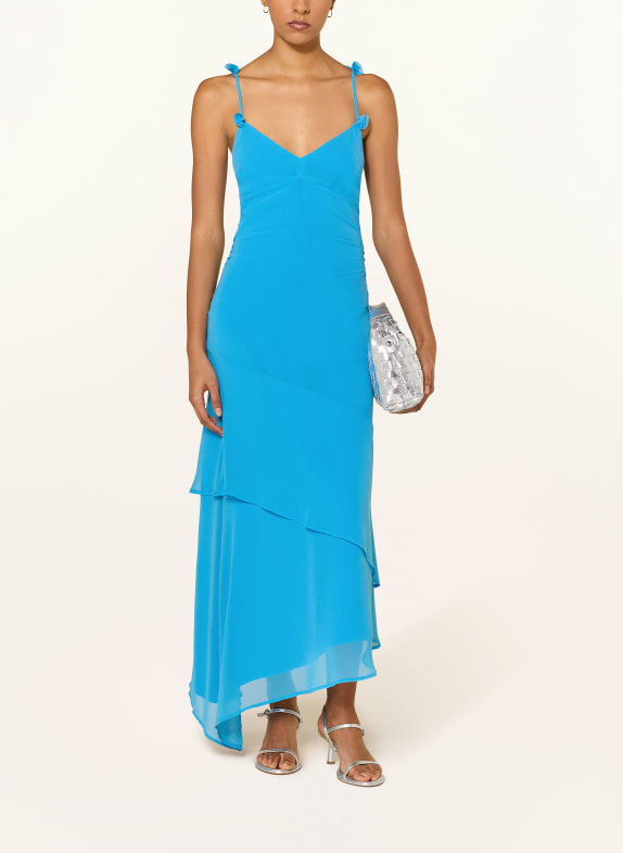 GUESS Kleid STEFANI mit Volants TÜRKIS