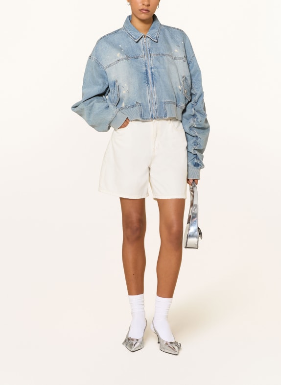 GUESS Kurtka dżinsowa ANNA NIEBIESKI / BIAŁY