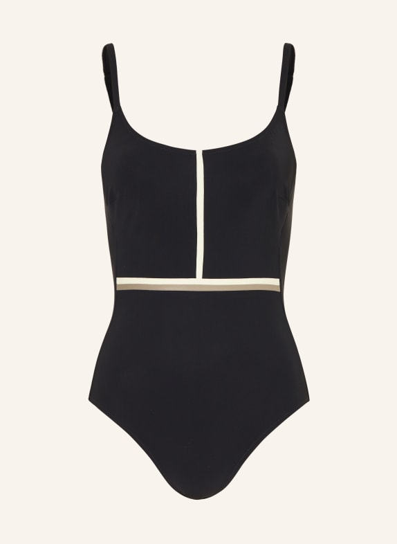MARYAN MEHLHORN Underwired swimsuit MODULÉ BLACK / ECRU / KHAKI