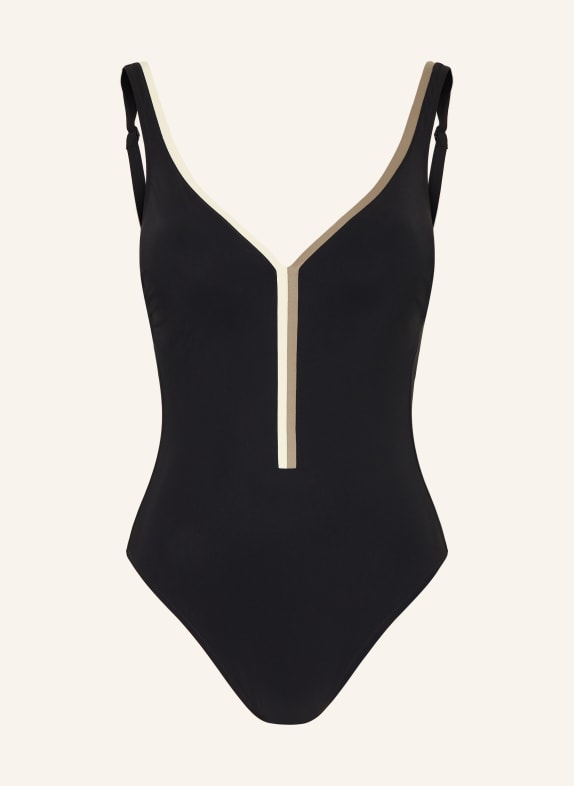 MARYAN MEHLHORN Badeanzug MODULÉ SCHWARZ / ECRU / KHAKI