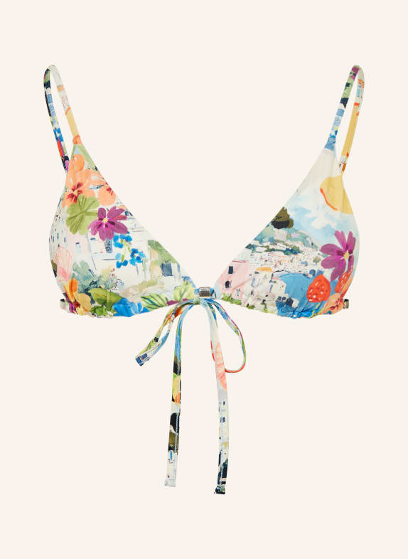 MARYAN MEHLHORN Triangel-Bikini-Top RIVIERA BLAU / LILA / ROT