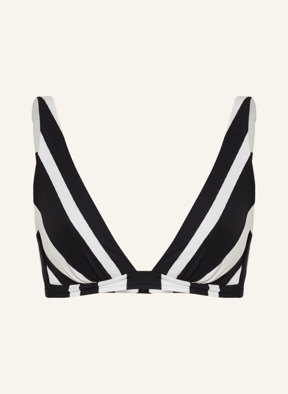 MARYAN MEHLHORN Bralette bikiny MONOMAR ČERNÁ / BÍLÁ