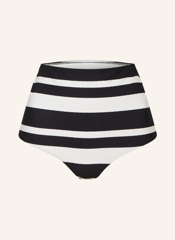 MARYAN MEHLHORN Majtki bikini z wysokim stanem MONOMAR CZARNY / BIAŁY