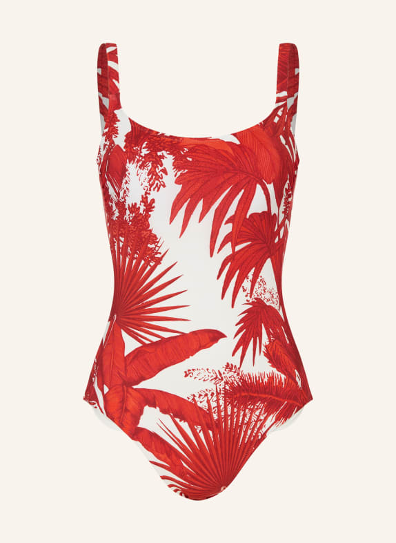 MARYAN MEHLHORN Badeanzug PALMARIA ROT / WEISS