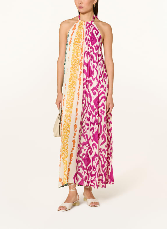 MARYAN MEHLHORN Strandjurk SOLARA ROZE / CRÈME / GEEL