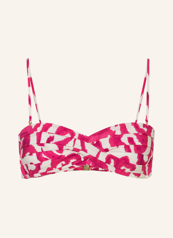 MARYAN MEHLHORN Bandeau-Bikini-Top SOLARA PINK / CREME
