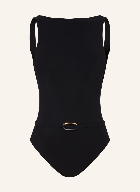 MARYAN MEHLHORN Strój kąpielowy z wysokim dekoltem SILHOUET CZARNY
