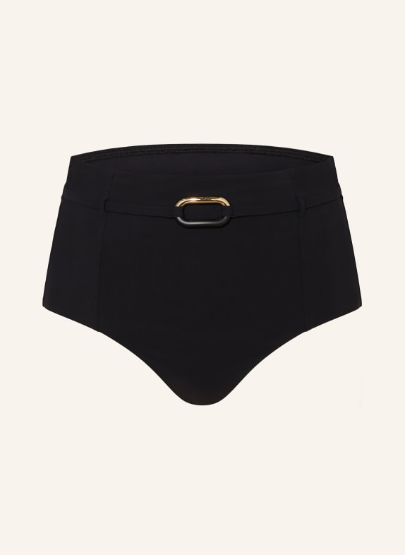 MARYAN MEHLHORN Highwaist-Bikini-Hose SILHOUET SCHWARZ
