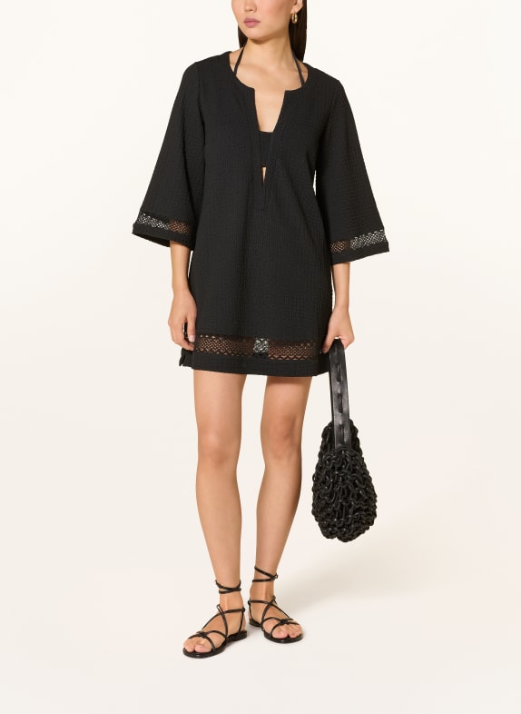 MARYAN MEHLHORN Strandkleid mit 3/4-Arm SCHWARZ