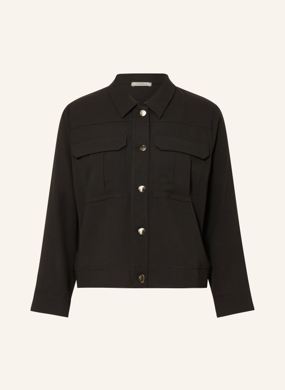 lilienfels Hemdbluse mit 3/4-Arm SCHWARZ