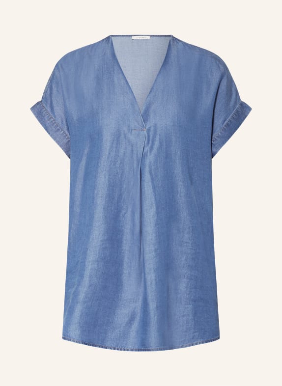 lilienfels Blusenshirt in Jeansoptik BLAU